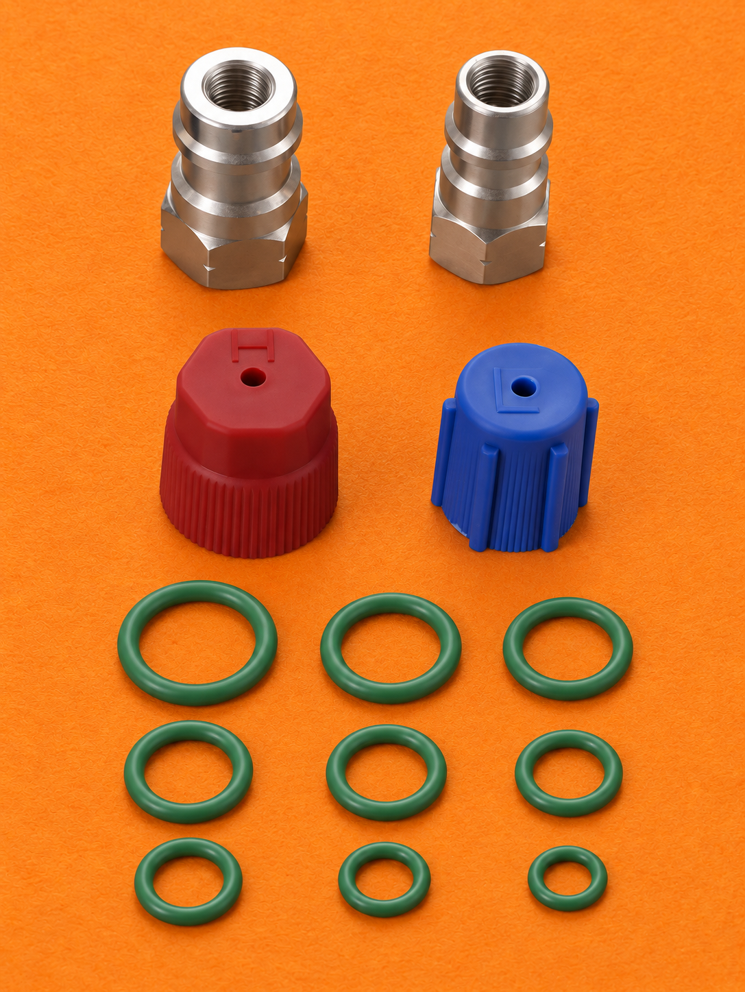 R32 Skyline R134A Fitting and o-ring adapter kit