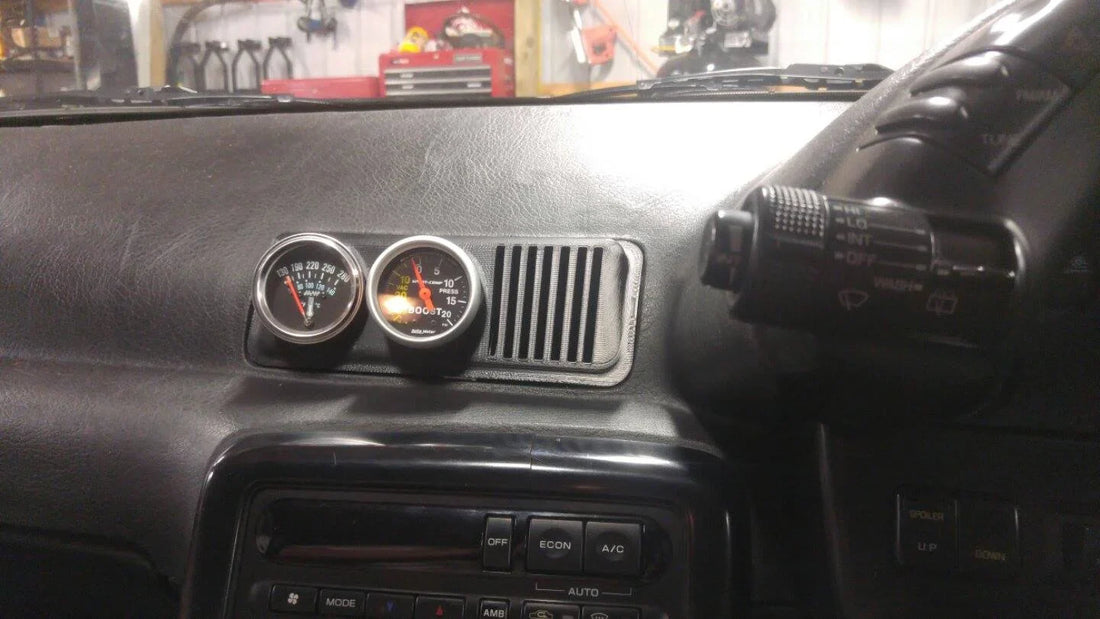 NEW PRODUCT: Nissan Skyline R32 GTR &amp; GTST Center Vent + Gauge Pod Combo!