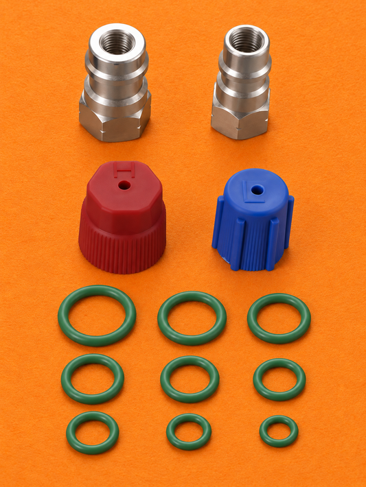 R32 Skyline R134A Fitting and o-ring adapter kit